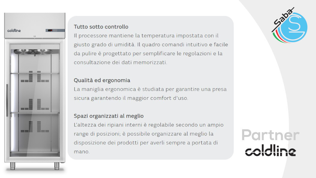 PRODOTTO/I: Armadio frigorifero Master 650 lt -2°+8°C A80/1MUV COLDLINE