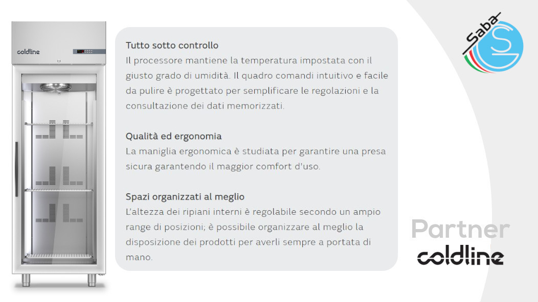 PRODOTTO/I: Armadio frigorifero Master 700 lt 0°+10°C A70/1NV COLDLINE