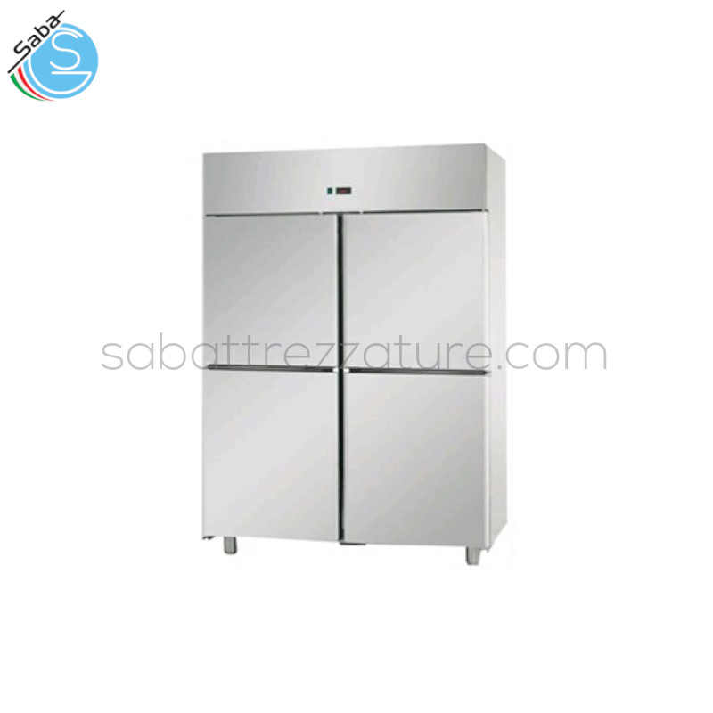 OFFERTA: Armadio refrigerato 1200 0/+10 °C 4 porte - Capacità: Lt 1200 - Dimensioni: cm 142x70x203/210H - Peso: Kg 141 - Alimentazione: 230 V, 50 Hz  - Assorbimento: W 570