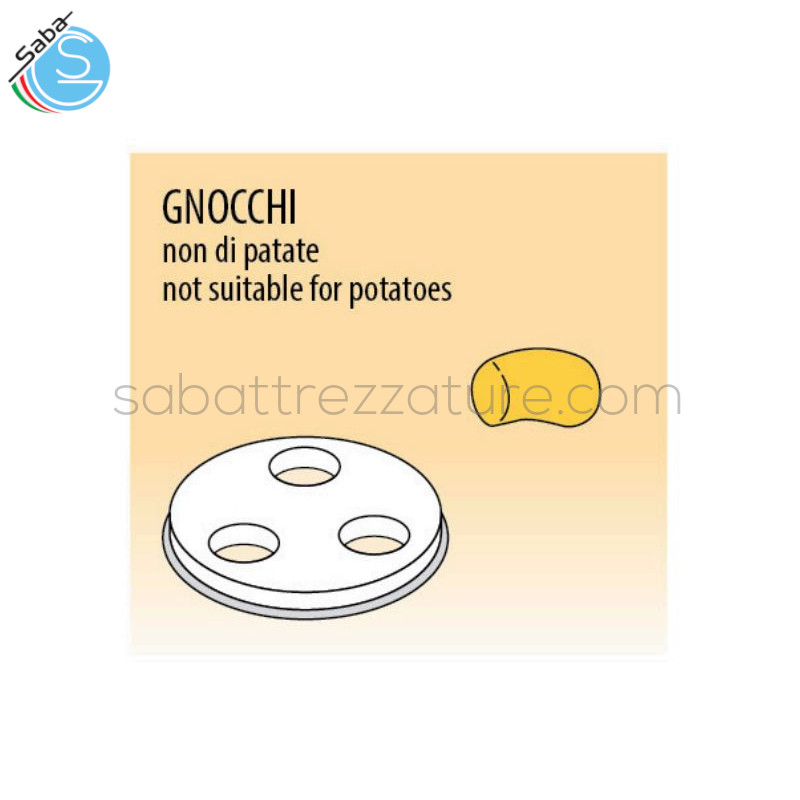 OFFERTA: Trafila gnocchi diametro 12 mm per macchina pasta fresca PF40EN / MPF4N / PF25EN / MPF2.5N / MPF2.5CN FIMAR