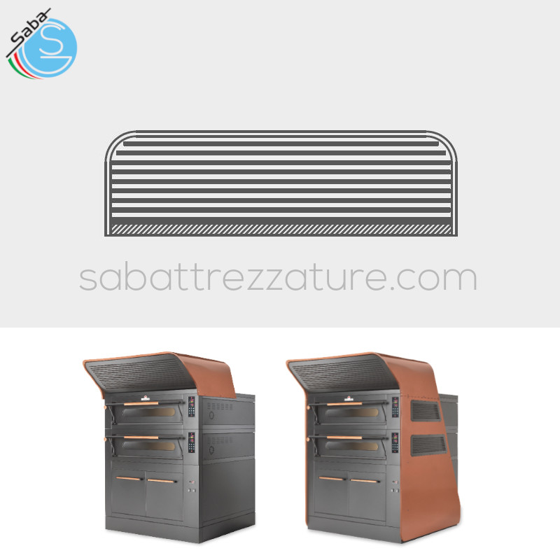 OFFERTA: Cappa aspirante con motore per forno elettrico VS70 VISOR ITALFORNI - Dimensioni esterne L148xP145xH42 cm - kW/h Max 0,3