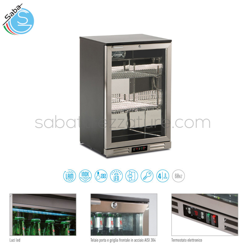 OFFERTA: Frigo sotto banco statico con agitatore S 98 XH KLIMAITALIA - Temperatura di esercizio 0°/+10 °C - 1 Anta - Dimensioni esterne (LXPXH) 60x53x89.6 cm - N.2 griglie cromate 60x35,2 cm - Alimentazione monofase