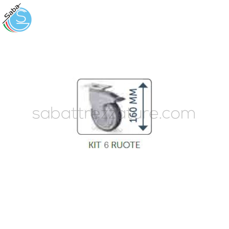 OFFERTA: Kit 6 ruote AFINOX