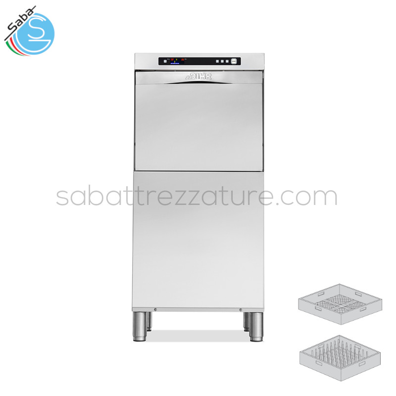 OFFERTA: Lavapiatti e Lavabicchieri professionale elettronica in acciaio inox AISI 304 - 4 Programmi - Alim. Trifase - Potenza 6,9 kW - Altezza bicchiere 355 mm - Diametro piatto 380 mm - Dimensioni 590x600x1290H mm - Peso 69 kg