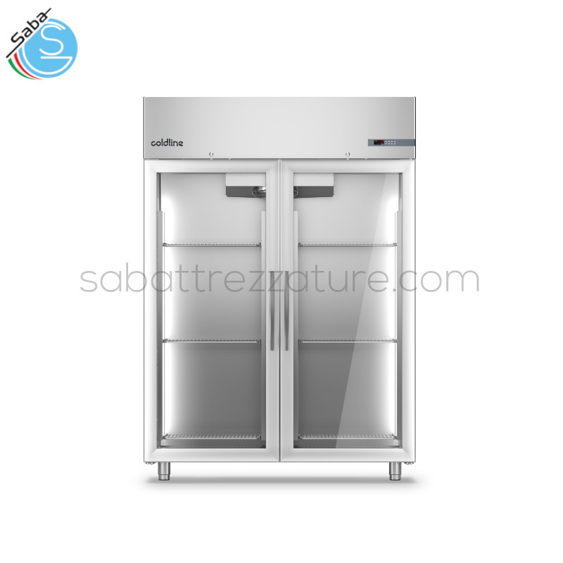 OFFERTA: Armadio Master 1400 -2°+8°C 2 porte vetro A140/2MV - Capacità lorda 1356 lt - Classe efficienza energetica D - Dimensioni 1480×815×2085 mm - Peso Lordo 266 Kg - Alimentazione 220-240 V 50 Hz - Potenza assorbita 260 W