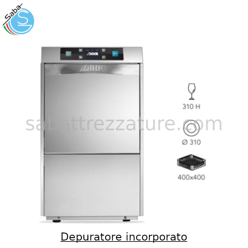 OFFERTA: LAVASTOVIGLIE OPTIMA 400 DIHR DA - Depuratore incorporato - 8 Programmi - Monofase - Potenza 3,25 kW - Altezza bicchiere 310 mm - Ø Piatto 310 mm - Cesto 400x400x135H mm - Dim. macchina 460x550x780H mm - Peso 47 kg