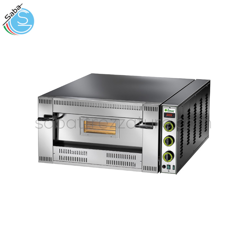 OFFERTA: Forno a gas per la cottura di pizza FGI4 FIMAR - Potenza 13,9 kW - Temperatura di lavoro 50÷450°C - Timer Digitale - Bruciatori 4 - Dim. camera di cottura 620x620x155h mm - Dim. forno 1000x840x470h mm - Peso 115 kg