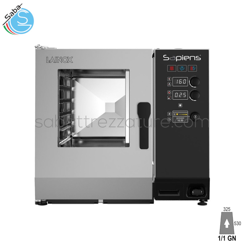 OFFERTA: Forno Sapiens Boosted SAE061B LAINOX - Combi per la ristorazione e grandi business - 6 x 1/1  GN - Elettrico a vapore diretto - Comandi manuali a controllo elettronico - Cotture assistite - Dimensioni esterne (L x P x H) mm. 852 x 797 x 775