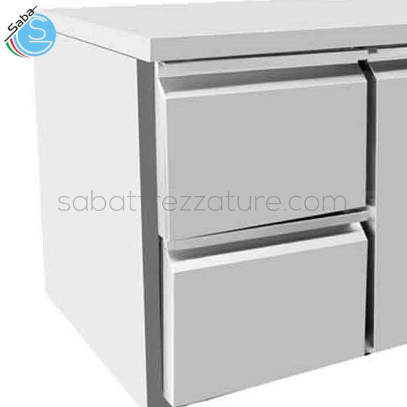 OFFERTA: Modulo due cassetti per GN1/1 o GN 1/3 fino a profondità max 150 mm per banchi refrigerati serie EPF 100 mm ATOSA