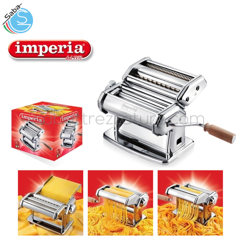 OFFERTA: Macchina per pasta manuale Imperia iPasta 100 - Permette di preparare la sfoglia in sei diversi spessori e due tipi di pasta: tagliatelle e fettuccine.