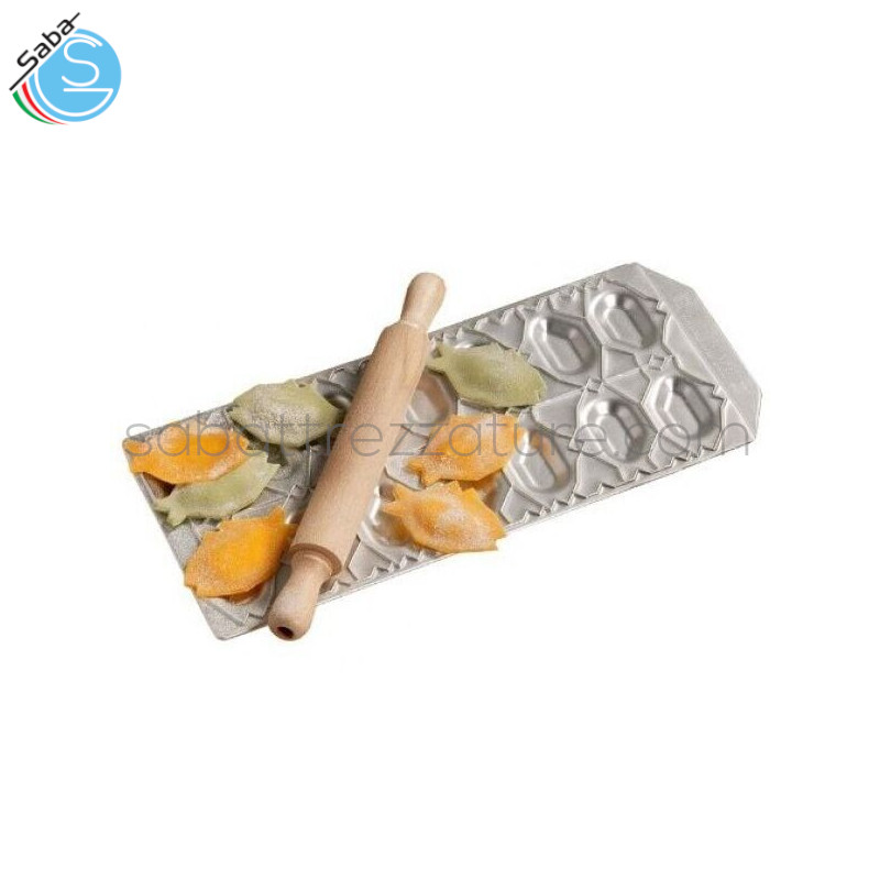 OFFERTA: Imperia RAVIOLAMP n. 14 ravioli pesciolini + Mattarello in legno