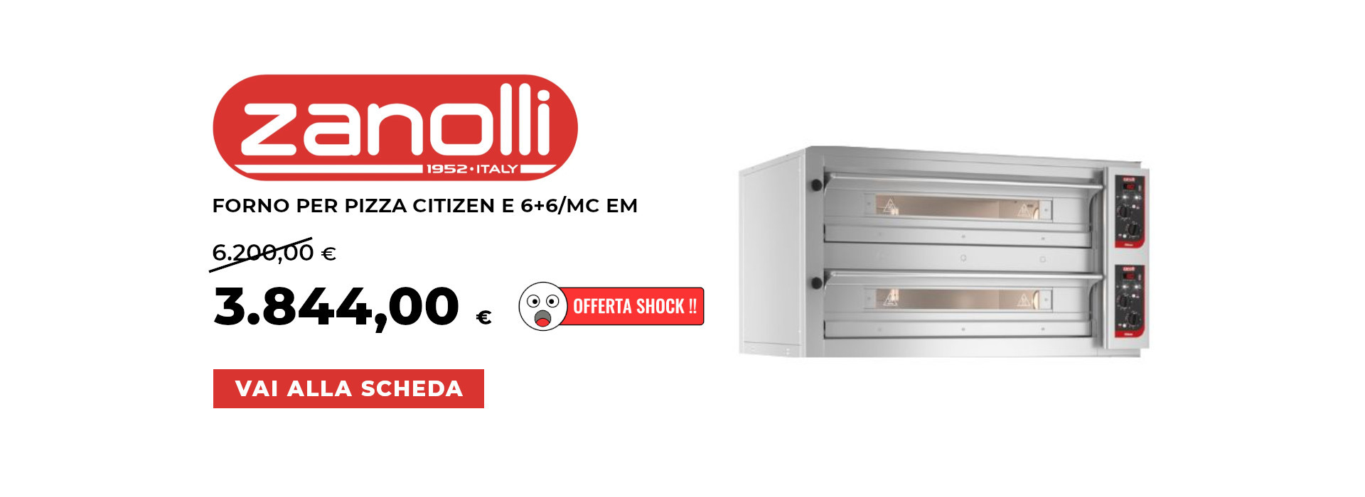 FORNO PER PIZZA CITIZEN E 6+6 MC EM ZANOLLI